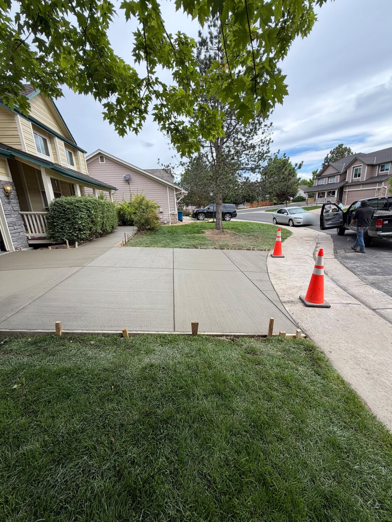 Concrete driveway pour, Denver Metro, CO
