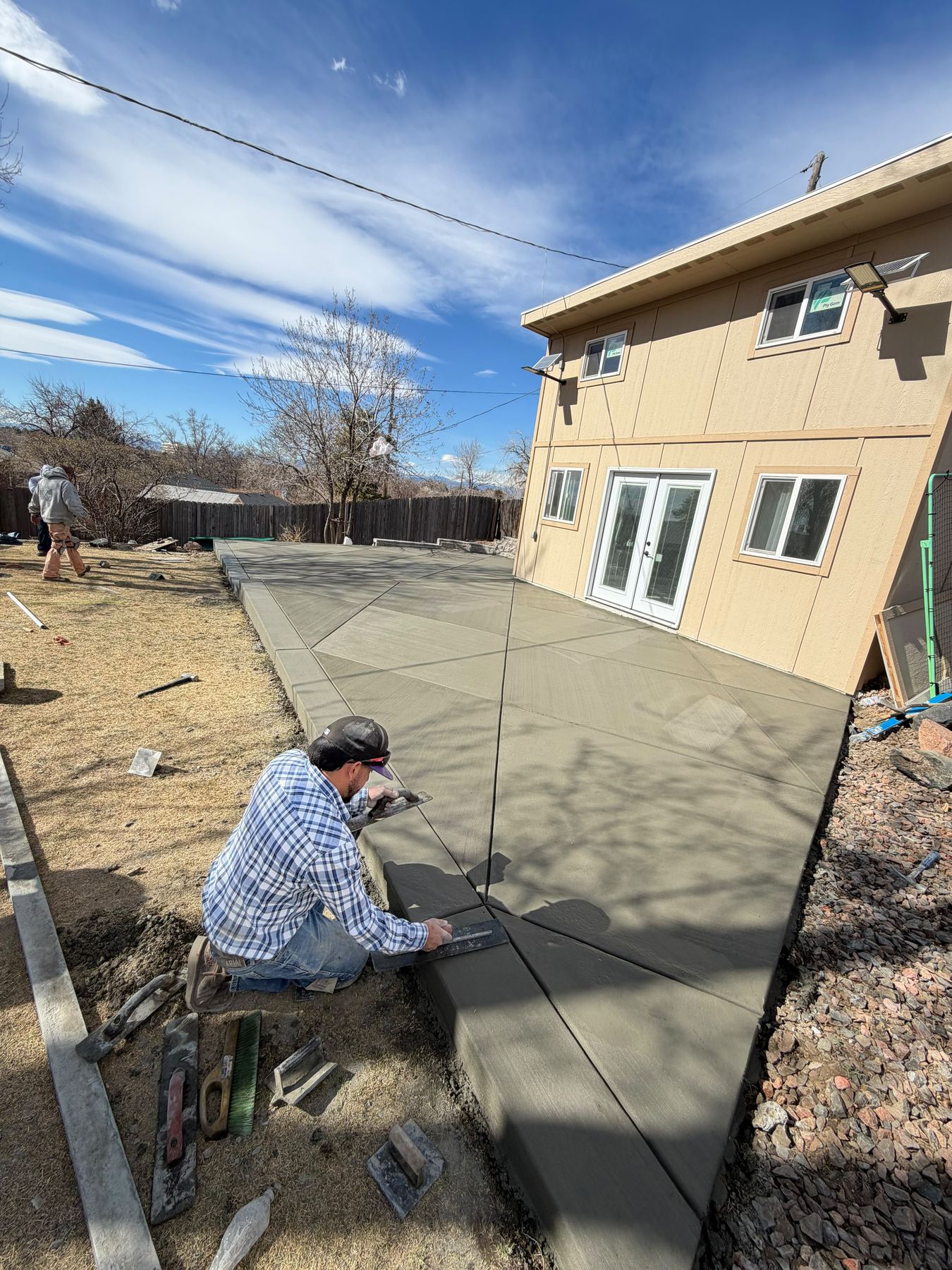 Concrete patio installation, Denver Metro, CO