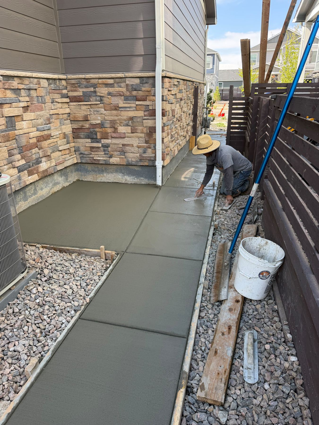 Concrete walkway installation, Denver Metro, CO