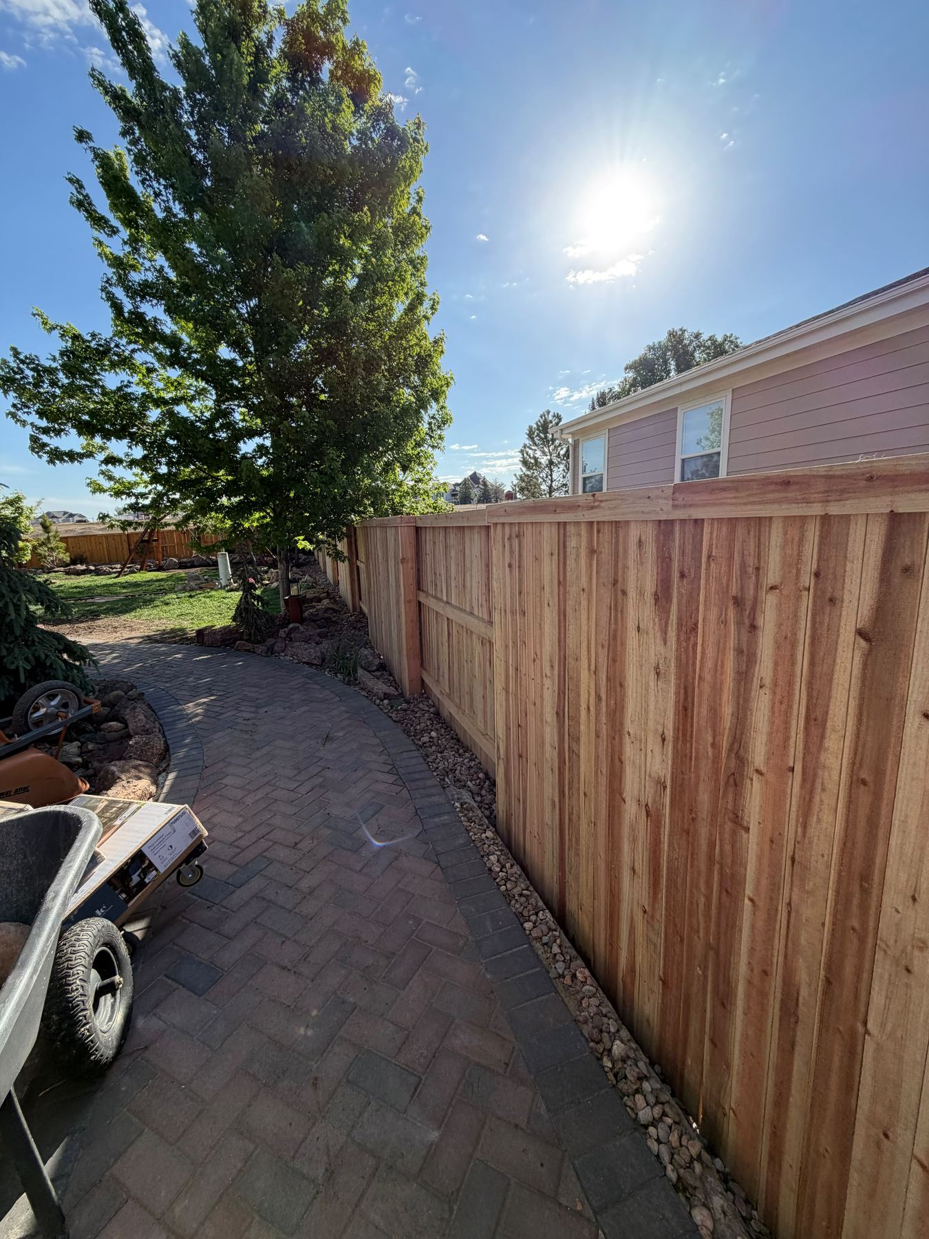 Paver walkway landscaping, Denver Metro, CO